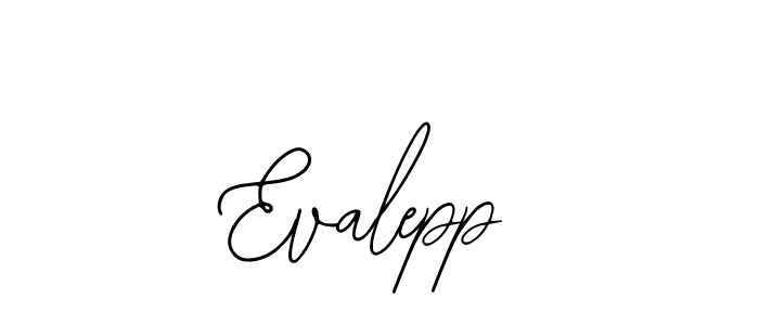 You should practise on your own different ways (Bearetta-2O07w) to write your name (Evalepp) in signature. don't let someone else do it for you. Evalepp signature style 12 images and pictures png