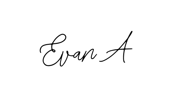 How to make Evan A signature? Bearetta-2O07w is a professional autograph style. Create handwritten signature for Evan A name. Evan A signature style 12 images and pictures png