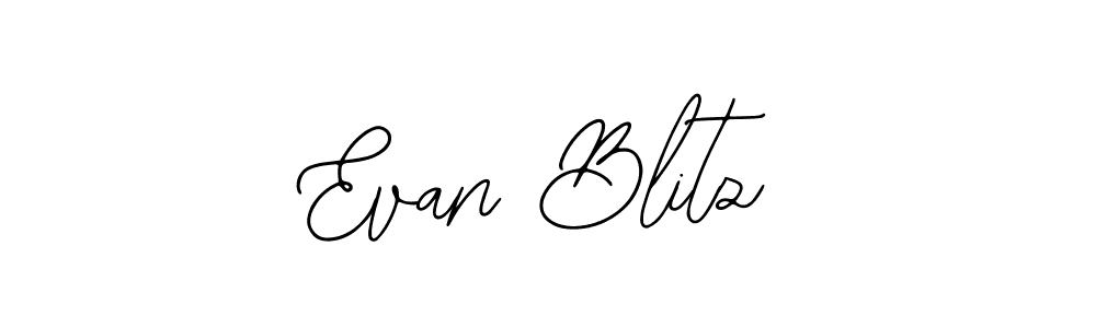 Use a signature maker to create a handwritten signature online. With this signature software, you can design (Bearetta-2O07w) your own signature for name Evan Blitz. Evan Blitz signature style 12 images and pictures png