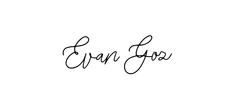 if you are searching for the best signature style for your name Evan Goz. so please give up your signature search. here we have designed multiple signature styles  using Bearetta-2O07w. Evan Goz signature style 12 images and pictures png