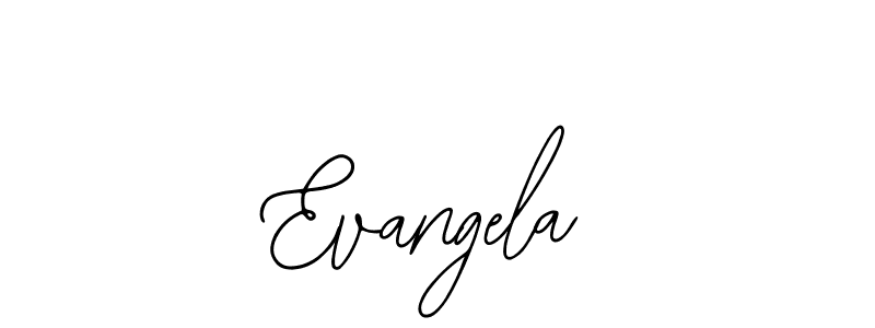 How to make Evangela signature? Bearetta-2O07w is a professional autograph style. Create handwritten signature for Evangela name. Evangela signature style 12 images and pictures png