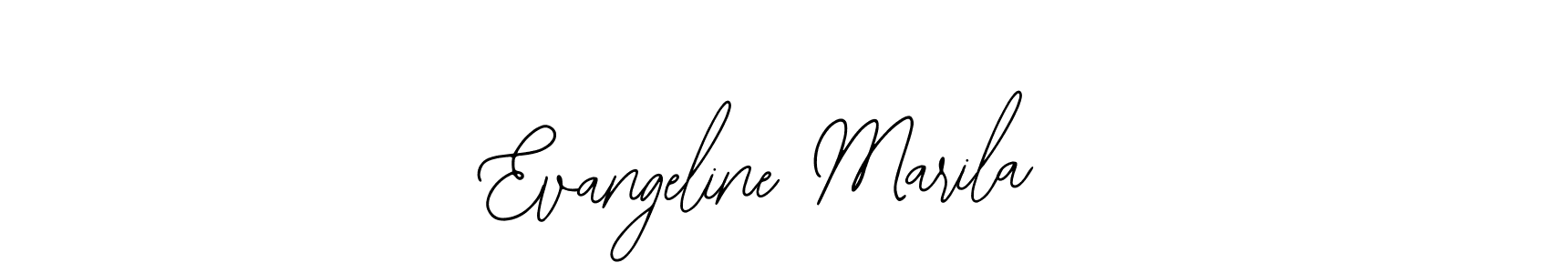 Also You can easily find your signature by using the search form. We will create Evangeline Marila name handwritten signature images for you free of cost using Bearetta-2O07w sign style. Evangeline Marila signature style 12 images and pictures png