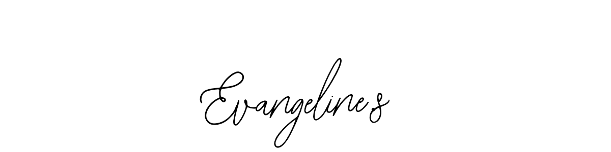 The best way (Bearetta-2O07w) to make a short signature is to pick only two or three words in your name. The name Evangeline.s include a total of six letters. For converting this name. Evangeline.s signature style 12 images and pictures png