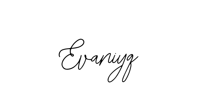 How to make Evaniyq name signature. Use Bearetta-2O07w style for creating short signs online. This is the latest handwritten sign. Evaniyq signature style 12 images and pictures png