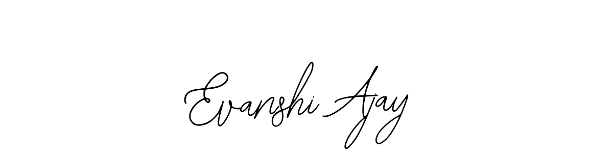 How to Draw Evanshi Ajay signature style? Bearetta-2O07w is a latest design signature styles for name Evanshi Ajay. Evanshi Ajay signature style 12 images and pictures png