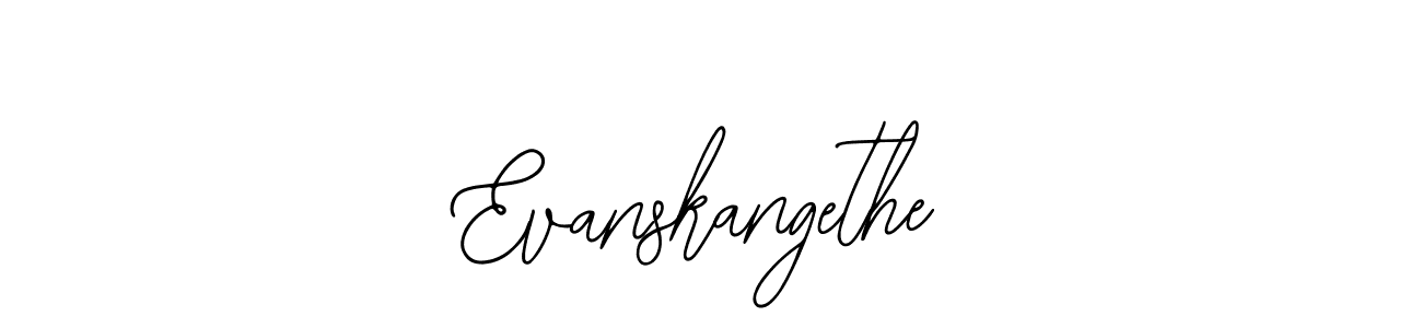 Use a signature maker to create a handwritten signature online. With this signature software, you can design (Bearetta-2O07w) your own signature for name Evanskangethe. Evanskangethe signature style 12 images and pictures png