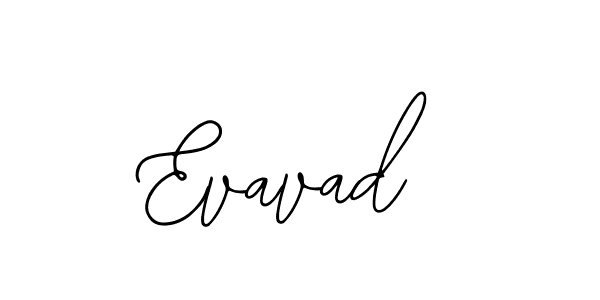 How to make Evavad name signature. Use Bearetta-2O07w style for creating short signs online. This is the latest handwritten sign. Evavad signature style 12 images and pictures png