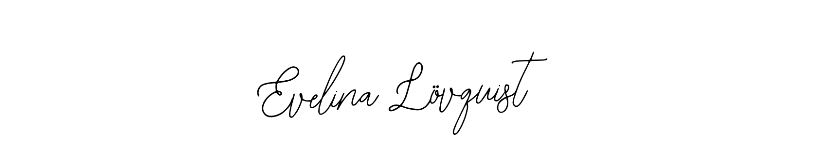 How to make Evelina Lövquist name signature. Use Bearetta-2O07w style for creating short signs online. This is the latest handwritten sign. Evelina Lövquist signature style 12 images and pictures png