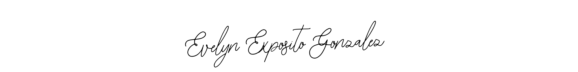 Bearetta-2O07w is a professional signature style that is perfect for those who want to add a touch of class to their signature. It is also a great choice for those who want to make their signature more unique. Get Evelyn Exposito Gonzalez name to fancy signature for free. Evelyn Exposito Gonzalez signature style 12 images and pictures png