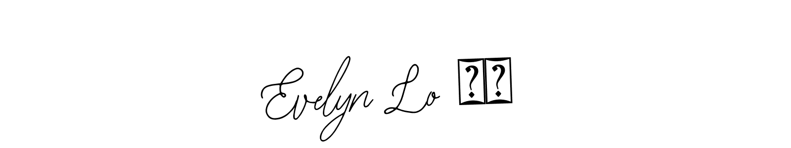 The best way (Bearetta-2O07w) to make a short signature is to pick only two or three words in your name. The name Evelyn Lo ❤️ include a total of six letters. For converting this name. Evelyn Lo ❤️ signature style 12 images and pictures png