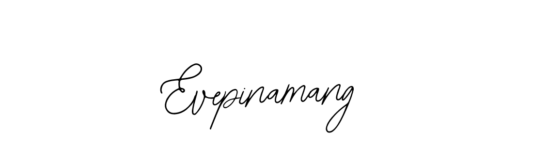 Use a signature maker to create a handwritten signature online. With this signature software, you can design (Bearetta-2O07w) your own signature for name Evepinamang. Evepinamang signature style 12 images and pictures png