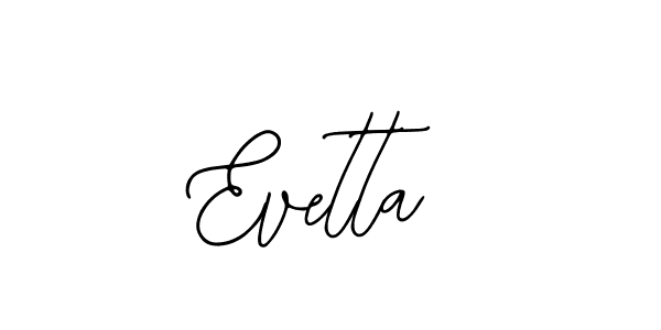 Make a beautiful signature design for name Evetta. With this signature (Bearetta-2O07w) style, you can create a handwritten signature for free. Evetta signature style 12 images and pictures png