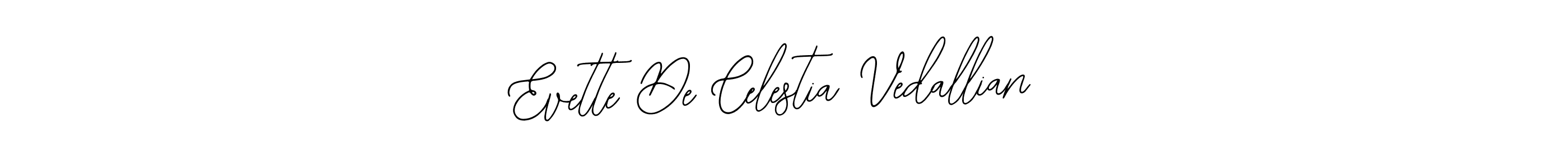 Make a short Evette De Celestia Vedallian signature style. Manage your documents anywhere anytime using Bearetta-2O07w. Create and add eSignatures, submit forms, share and send files easily. Evette De Celestia Vedallian signature style 12 images and pictures png