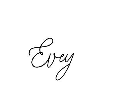 Make a beautiful signature design for name Evey. With this signature (Bearetta-2O07w) style, you can create a handwritten signature for free. Evey signature style 12 images and pictures png