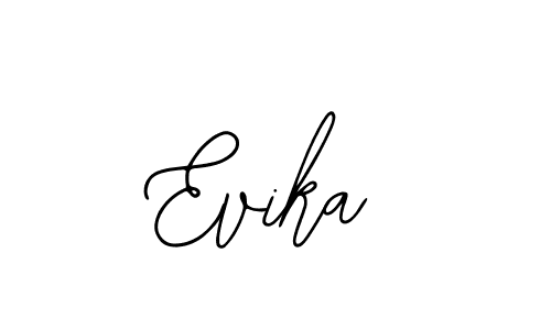 Use a signature maker to create a handwritten signature online. With this signature software, you can design (Bearetta-2O07w) your own signature for name Evika. Evika signature style 12 images and pictures png