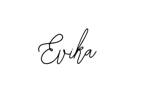 Use a signature maker to create a handwritten signature online. With this signature software, you can design (Bearetta-2O07w) your own signature for name Evika. Evika signature style 12 images and pictures png