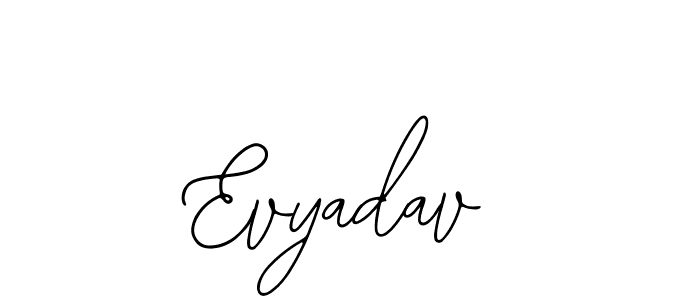 How to Draw Evyadav signature style? Bearetta-2O07w is a latest design signature styles for name Evyadav. Evyadav signature style 12 images and pictures png