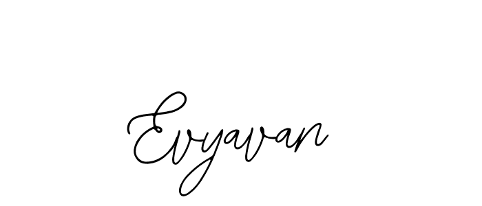 Make a beautiful signature design for name Evyavan. With this signature (Bearetta-2O07w) style, you can create a handwritten signature for free. Evyavan signature style 12 images and pictures png