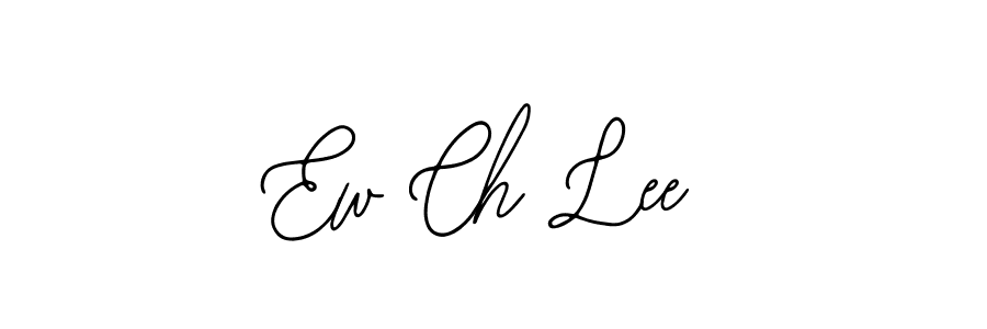 How to make Ew Ch Lee name signature. Use Bearetta-2O07w style for creating short signs online. This is the latest handwritten sign. Ew Ch Lee signature style 12 images and pictures png