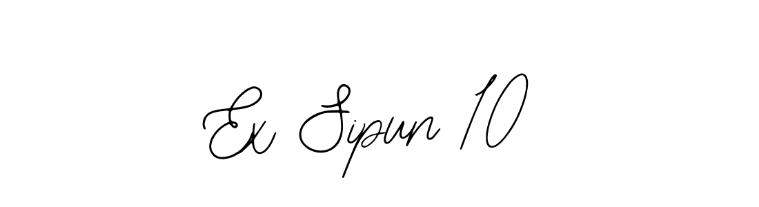 Also we have Ex Sipun 10 name is the best signature style. Create professional handwritten signature collection using Bearetta-2O07w autograph style. Ex Sipun 10 signature style 12 images and pictures png