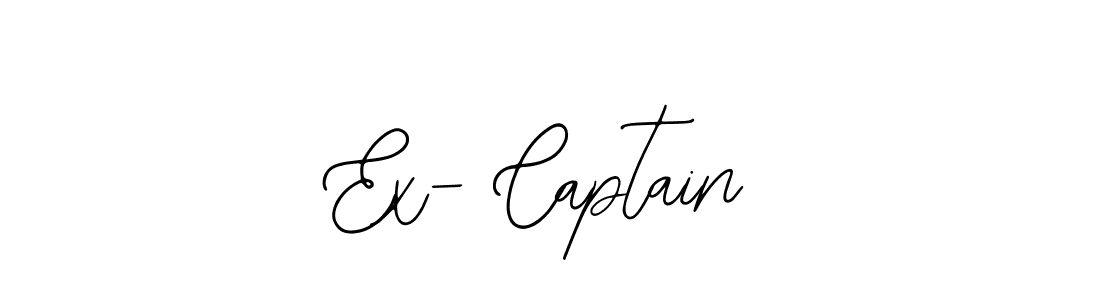 How to make Ex- Captain name signature. Use Bearetta-2O07w style for creating short signs online. This is the latest handwritten sign. Ex- Captain signature style 12 images and pictures png