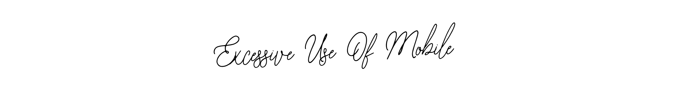 Bearetta-2O07w is a professional signature style that is perfect for those who want to add a touch of class to their signature. It is also a great choice for those who want to make their signature more unique. Get Excessive Use Of Mobile name to fancy signature for free. Excessive Use Of Mobile signature style 12 images and pictures png