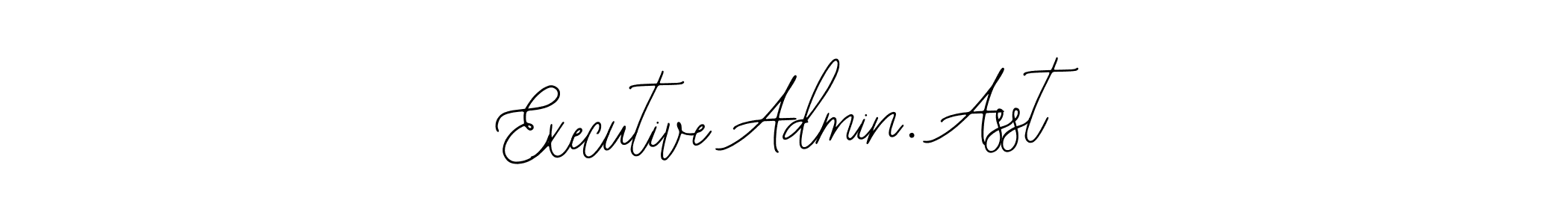 It looks lik you need a new signature style for name Executive Admin. Asst. Design unique handwritten (Bearetta-2O07w) signature with our free signature maker in just a few clicks. Executive Admin. Asst signature style 12 images and pictures png