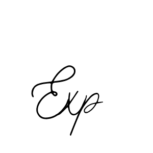 How to make Exp name signature. Use Bearetta-2O07w style for creating short signs online. This is the latest handwritten sign. Exp signature style 12 images and pictures png