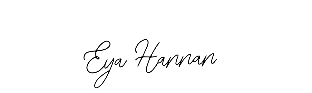 How to make Eya Hannan name signature. Use Bearetta-2O07w style for creating short signs online. This is the latest handwritten sign. Eya Hannan signature style 12 images and pictures png