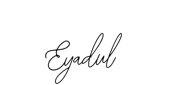 The best way (Bearetta-2O07w) to make a short signature is to pick only two or three words in your name. The name Eyadul include a total of six letters. For converting this name. Eyadul signature style 12 images and pictures png