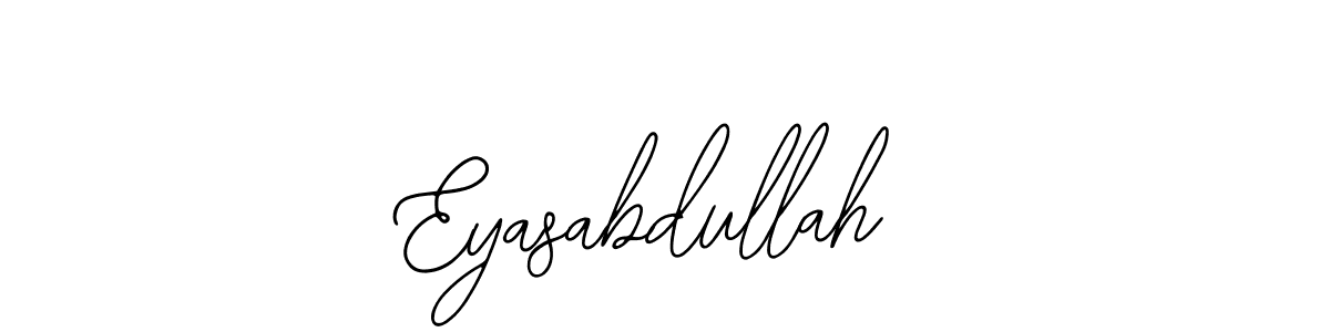 Create a beautiful signature design for name Eyasabdullah. With this signature (Bearetta-2O07w) fonts, you can make a handwritten signature for free. Eyasabdullah signature style 12 images and pictures png