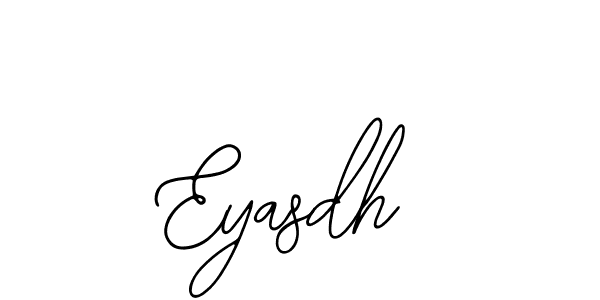 Use a signature maker to create a handwritten signature online. With this signature software, you can design (Bearetta-2O07w) your own signature for name Eyasdh. Eyasdh signature style 12 images and pictures png