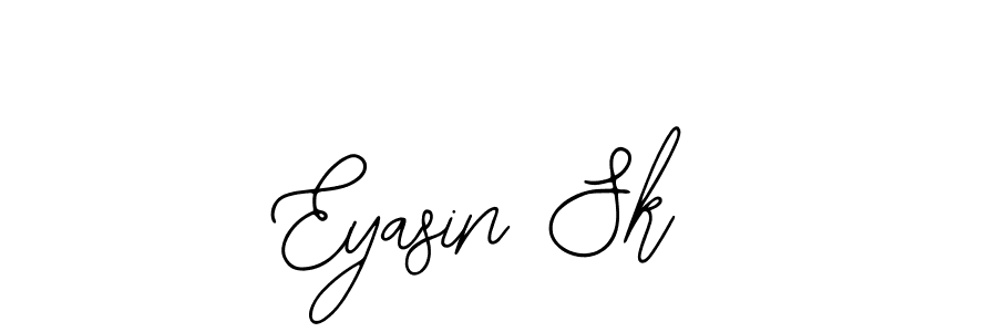 Create a beautiful signature design for name Eyasin Sk. With this signature (Bearetta-2O07w) fonts, you can make a handwritten signature for free. Eyasin Sk signature style 12 images and pictures png