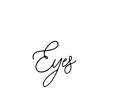 Use a signature maker to create a handwritten signature online. With this signature software, you can design (Bearetta-2O07w) your own signature for name Eyes. Eyes signature style 12 images and pictures png