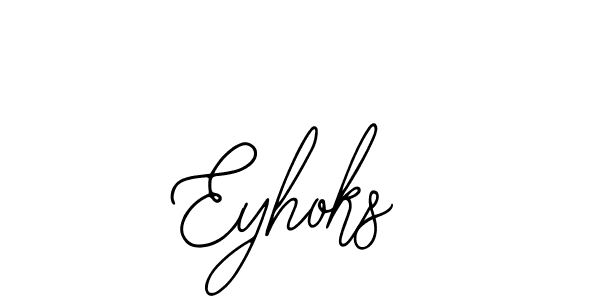 Design your own signature with our free online signature maker. With this signature software, you can create a handwritten (Bearetta-2O07w) signature for name Eyhoks. Eyhoks signature style 12 images and pictures png