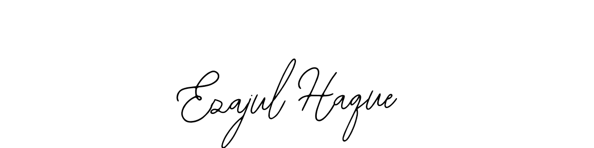 You should practise on your own different ways (Bearetta-2O07w) to write your name (Ezajul Haque) in signature. don't let someone else do it for you. Ezajul Haque signature style 12 images and pictures png