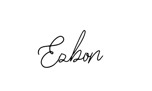 Make a beautiful signature design for name Ezbon. With this signature (Bearetta-2O07w) style, you can create a handwritten signature for free. Ezbon signature style 12 images and pictures png