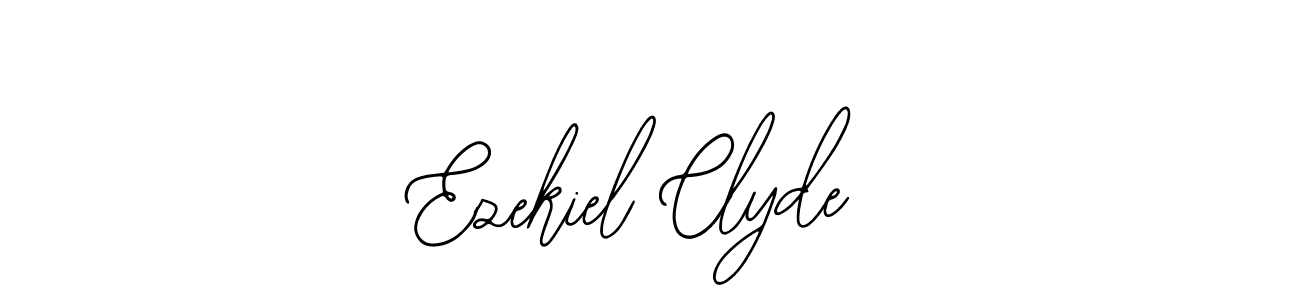 How to make Ezekiel Clyde name signature. Use Bearetta-2O07w style for creating short signs online. This is the latest handwritten sign. Ezekiel Clyde signature style 12 images and pictures png