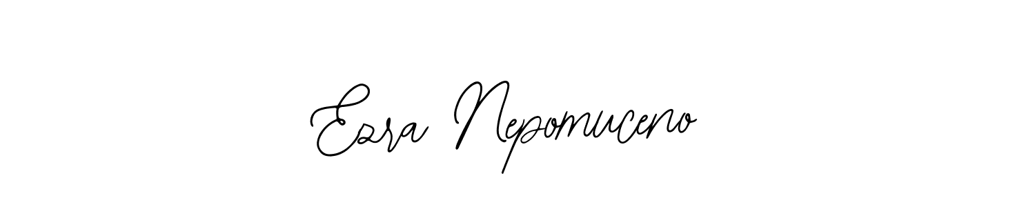 How to make Ezra Nepomuceno name signature. Use Bearetta-2O07w style for creating short signs online. This is the latest handwritten sign. Ezra Nepomuceno signature style 12 images and pictures png