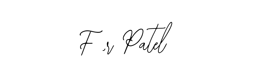 This is the best signature style for the F ,r Patel name. Also you like these signature font (Bearetta-2O07w). Mix name signature. F ,r Patel signature style 12 images and pictures png