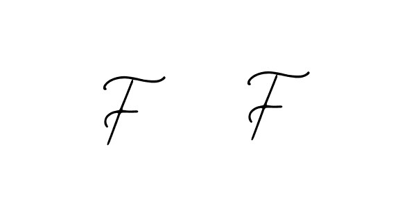 How to make F    F name signature. Use Bearetta-2O07w style for creating short signs online. This is the latest handwritten sign. F    F signature style 12 images and pictures png