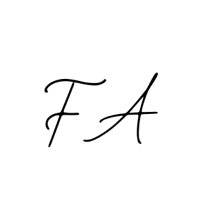 You should practise on your own different ways (Bearetta-2O07w) to write your name (F A) in signature. don't let someone else do it for you. F A signature style 12 images and pictures png