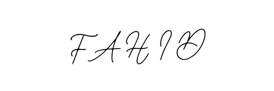 Also we have F A H I D name is the best signature style. Create professional handwritten signature collection using Bearetta-2O07w autograph style. F A H I D signature style 12 images and pictures png