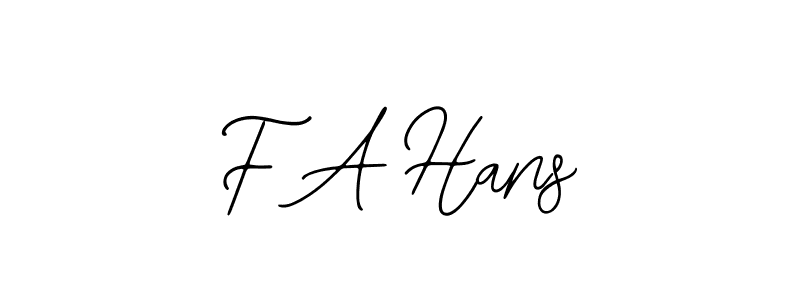 F A Hans stylish signature style. Best Handwritten Sign (Bearetta-2O07w) for my name. Handwritten Signature Collection Ideas for my name F A Hans. F A Hans signature style 12 images and pictures png