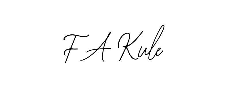 if you are searching for the best signature style for your name F A Kule. so please give up your signature search. here we have designed multiple signature styles  using Bearetta-2O07w. F A Kule signature style 12 images and pictures png