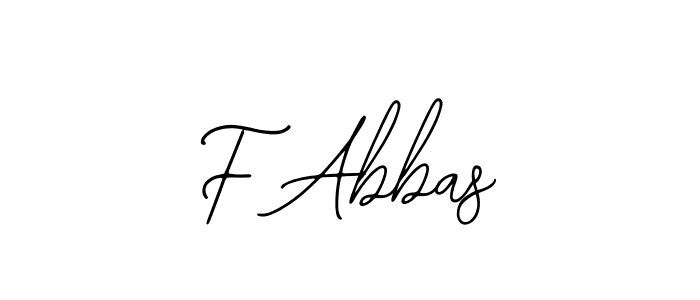 Also we have F Abbas name is the best signature style. Create professional handwritten signature collection using Bearetta-2O07w autograph style. F Abbas signature style 12 images and pictures png