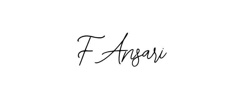 Make a beautiful signature design for name F Ansari. Use this online signature maker to create a handwritten signature for free. F Ansari signature style 12 images and pictures png