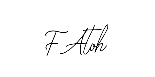 The best way (Bearetta-2O07w) to make a short signature is to pick only two or three words in your name. The name F Atoh include a total of six letters. For converting this name. F Atoh signature style 12 images and pictures png