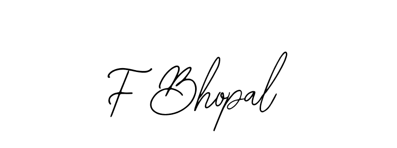 Make a beautiful signature design for name F Bhopal. With this signature (Bearetta-2O07w) style, you can create a handwritten signature for free. F Bhopal signature style 12 images and pictures png