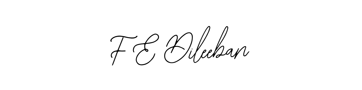 Make a beautiful signature design for name F E Dileeban. With this signature (Bearetta-2O07w) style, you can create a handwritten signature for free. F E Dileeban signature style 12 images and pictures png